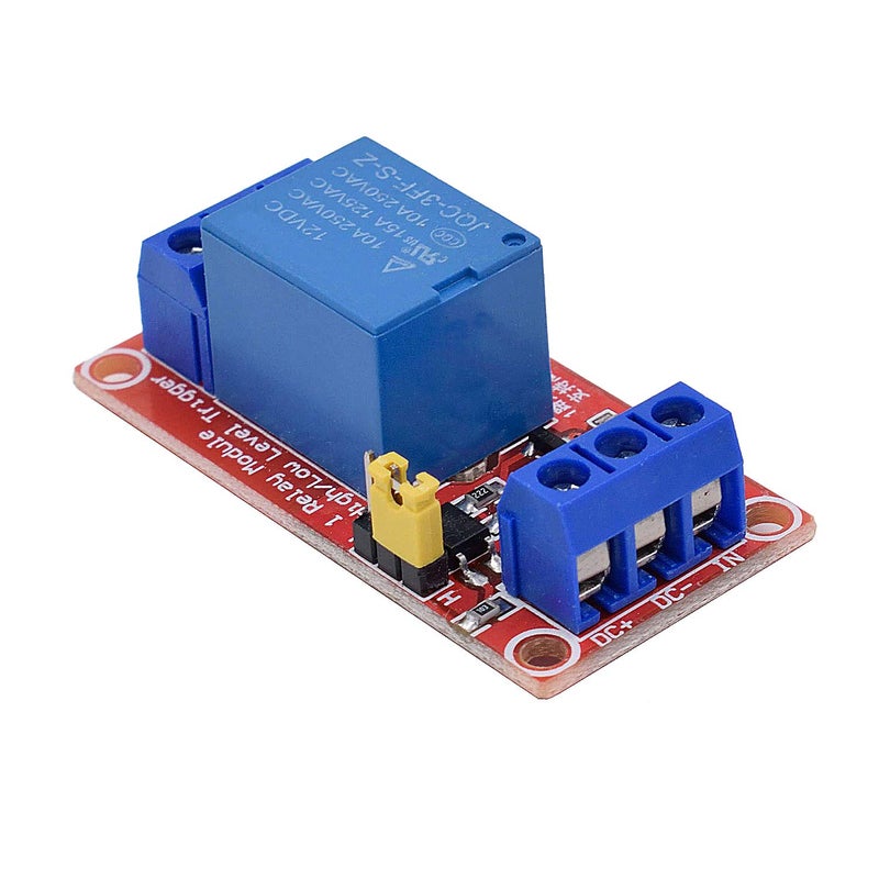 Valefod DC 12V Relay Module 1-Channel Relay Switch with Optocoupler Isolation High/Low Level Trigger, Pack of 10 - Image 2